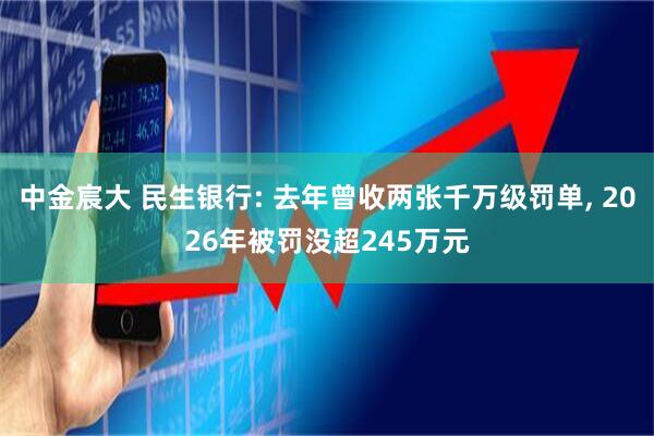 中金宸大 民生银行: 去年曾收两张千万级罚单, 2026年被罚没超245万元