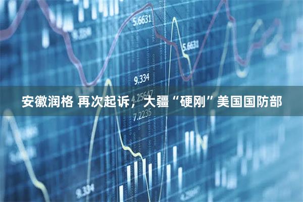 安徽润格 再次起诉，大疆“硬刚”美国国防部