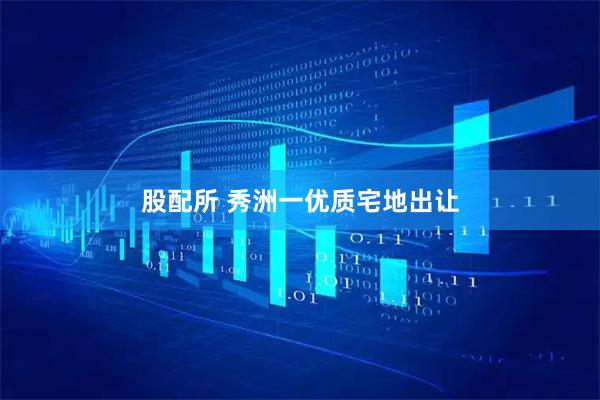 股配所 秀洲一优质宅地出让